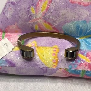 Lia Sophia Kiam collection gold & Smoke gray stone